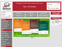 Tablet Screenshot of matthewsbooks.com